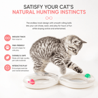 Infinity Cat Track Toy – Interactive Rolling Ball Puzzle for Indoor Cats Fursera