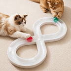 Infinity Cat Track Toy – Interactive Rolling Ball Puzzle for Indoor Cats Fursera