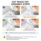 Infinity Cat Track Toy – Interactive Rolling Ball Puzzle for Indoor Cats Fursera