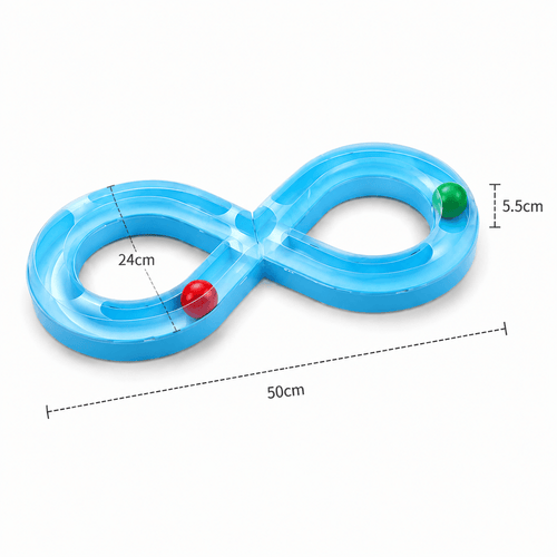Infinity Cat Track Toy – Interactive Rolling Ball Puzzle for Indoor Cats Fursera