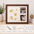 Pet Paw Print Frame Kit – Personalized Pet Memorial Keepsake with Photo Display Fursera