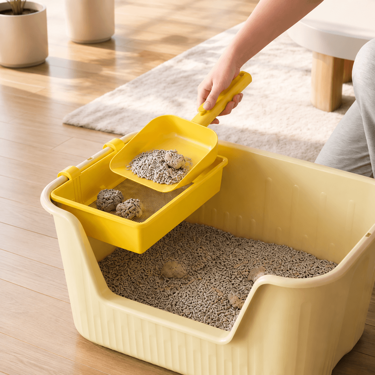 Stainless Steel Cat Litter Sifting Tray Fursera