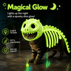 Dinosaur Skeleton Costume for Dogs & Cats | Soft Plush Halloween Pet Costume Fursera