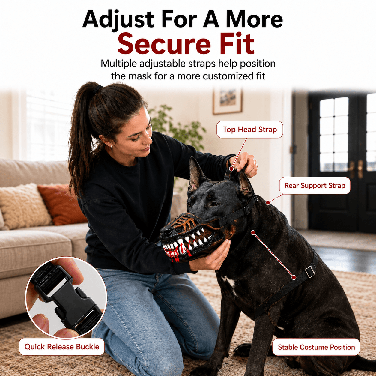 Scary Dog Muzzle with Teeth Fursera