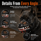 Scary Dog Muzzle with Teeth Fursera