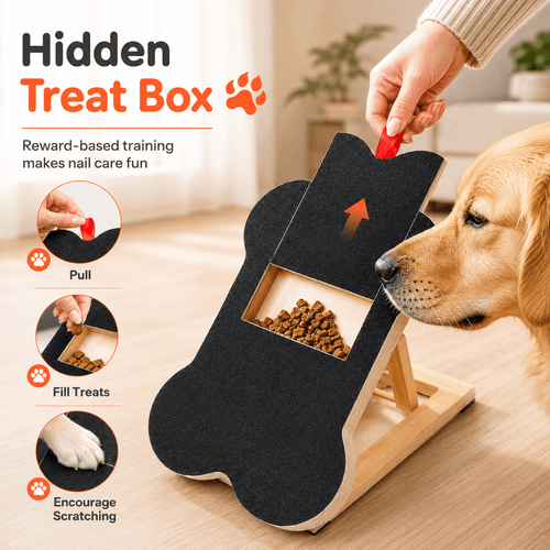 Dog Nail Scratch Board with Hidden Treat Box Fursera