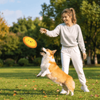 Squeaky Plush Dog Frisbee Fursera