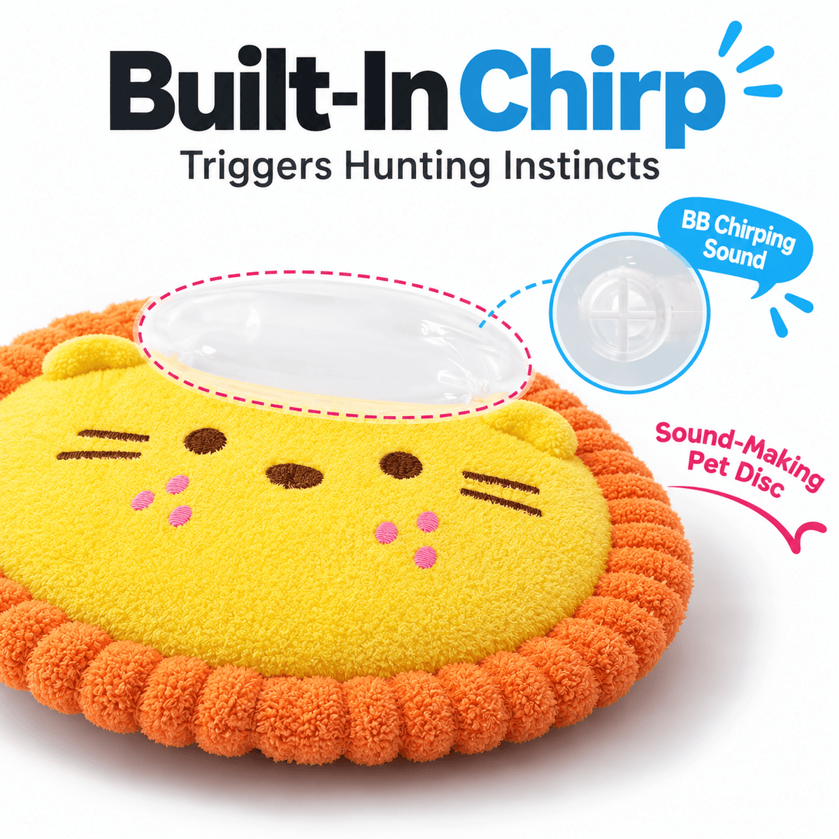 Squeaky Plush Dog Frisbee Fursera