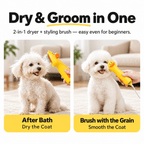 2-in-1 Pet Hair Dryer & Grooming Brush Fursera