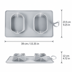 Collapsible Silicone Double Pet Bowl & Feeding Mat Fursera