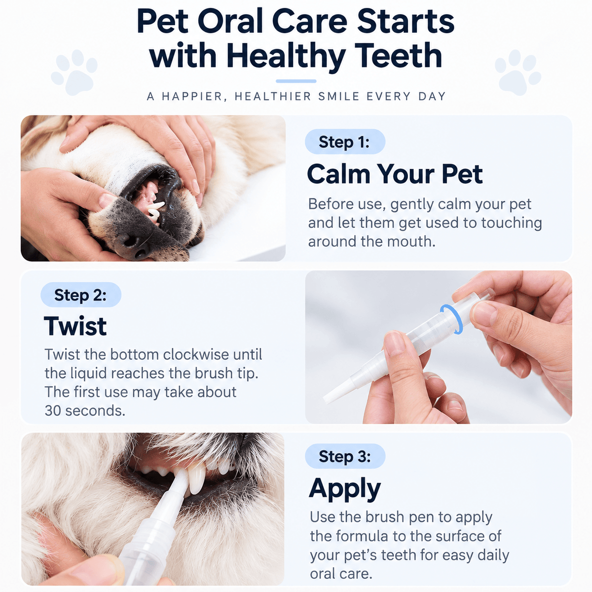 2-in-1 Pet Toothbrush Pen for Cats & Dogs Fursera
