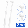 Pet Dental Toothbrush 2-Pack – Flat & Pointed Brush Heads for Cat & Dog Teeth Cleaning Fursera