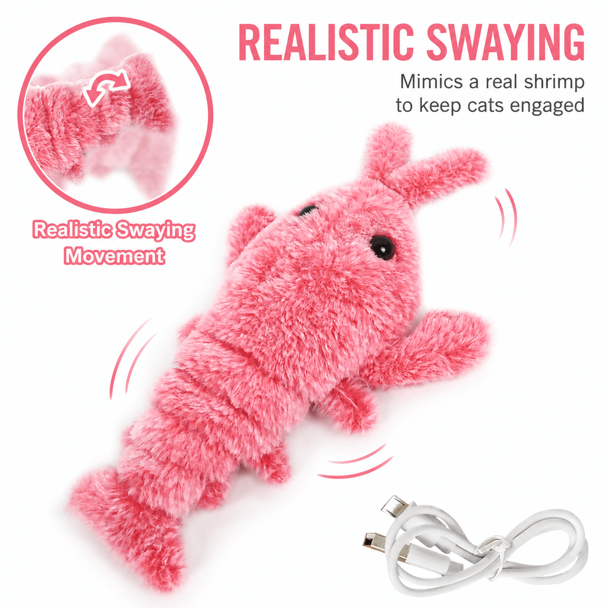 Interactive Lobster Pet Toy – Moving Wiggle Toy for Cats & Dogs Fursera