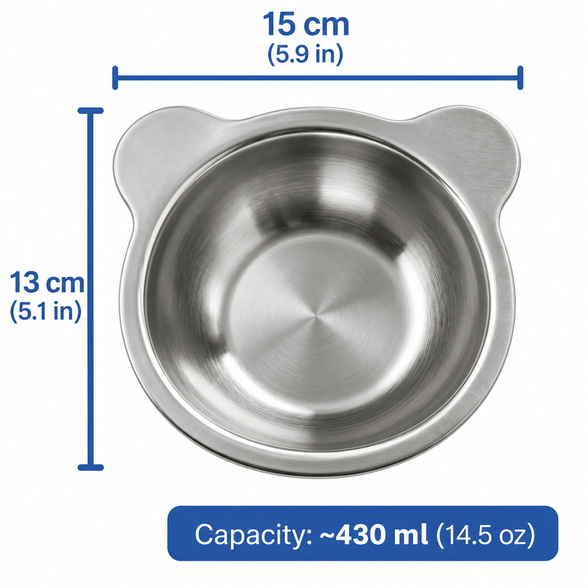 Elevated Stainless Steel Pet Bowl Fursera