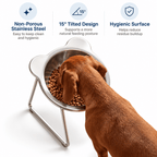 Elevated Stainless Steel Pet Bowl Fursera