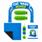 Cat Self-Grooming Station – Interactive Brush & Massage Toy Fursera