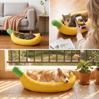 Banana Pet Bed for Cats & Small Dogs Fursera