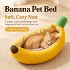 Banana Pet Bed for Cats & Small Dogs Fursera