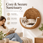 Purrfectly Cozy Handmade Hanging Cat Bed Fursera