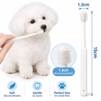 360° Pet Toothbrush 2-Pack – Soft Bristles for Dogs & Cats Fursera