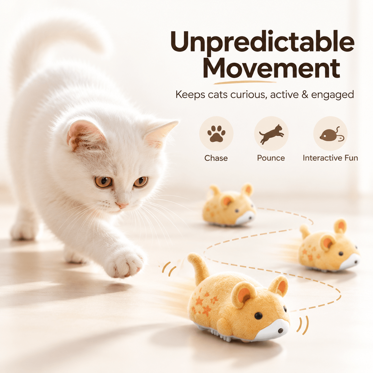 Automatic Moving Mouse Cat Toy Fursera