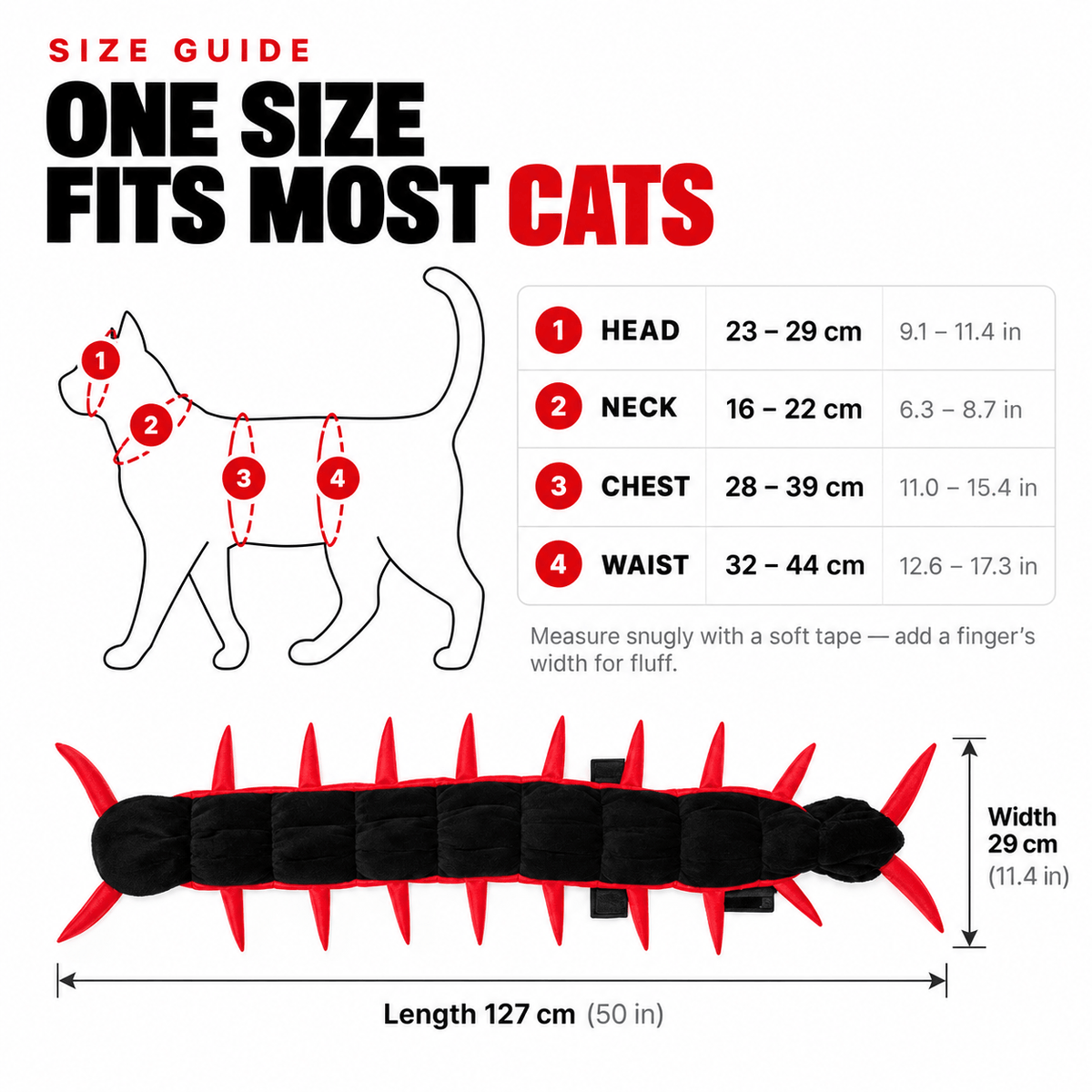 Halloween Centipede Cat Costume Fursera
