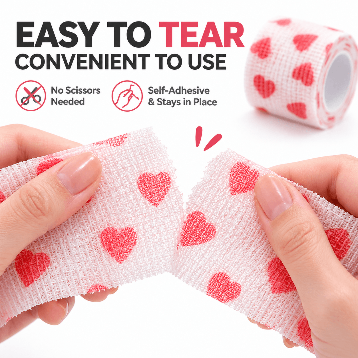 Self-Adhesive Pet Bandage Wrap for Dogs & Cats Fursera
