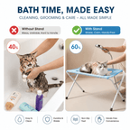 Foldable Pet Grooming Hammock Stand for Cats & Dogs Fursera