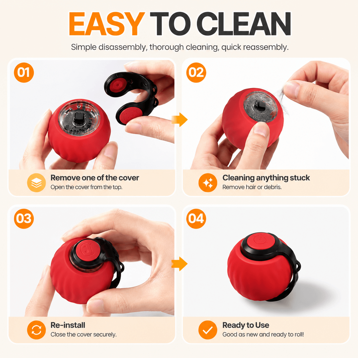 Interactive Automatic Cat Toy with Bird Sounds & 3 Speed Modes Fursera