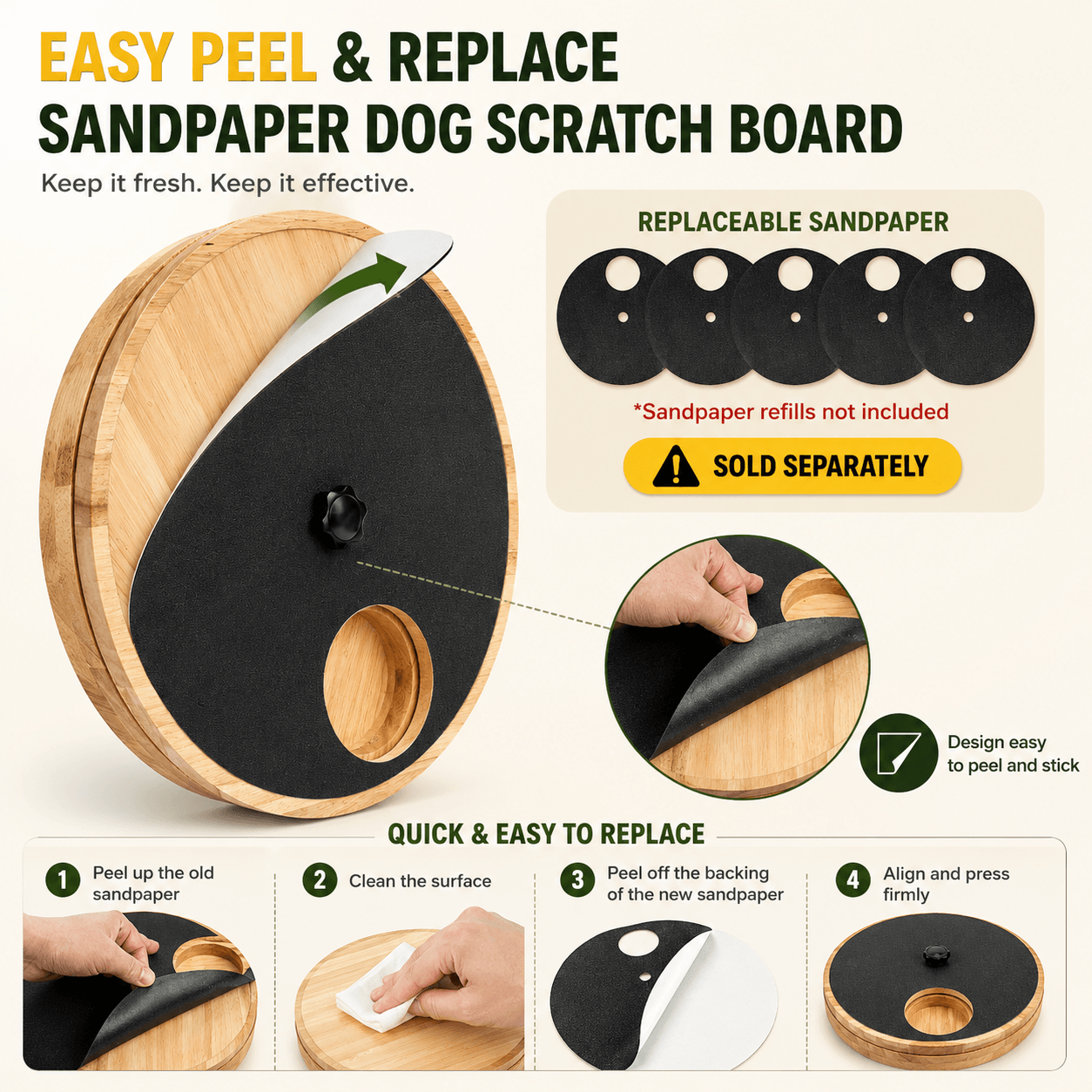 Interactive Dog Nail Scratch Board with Treat Box Fursera