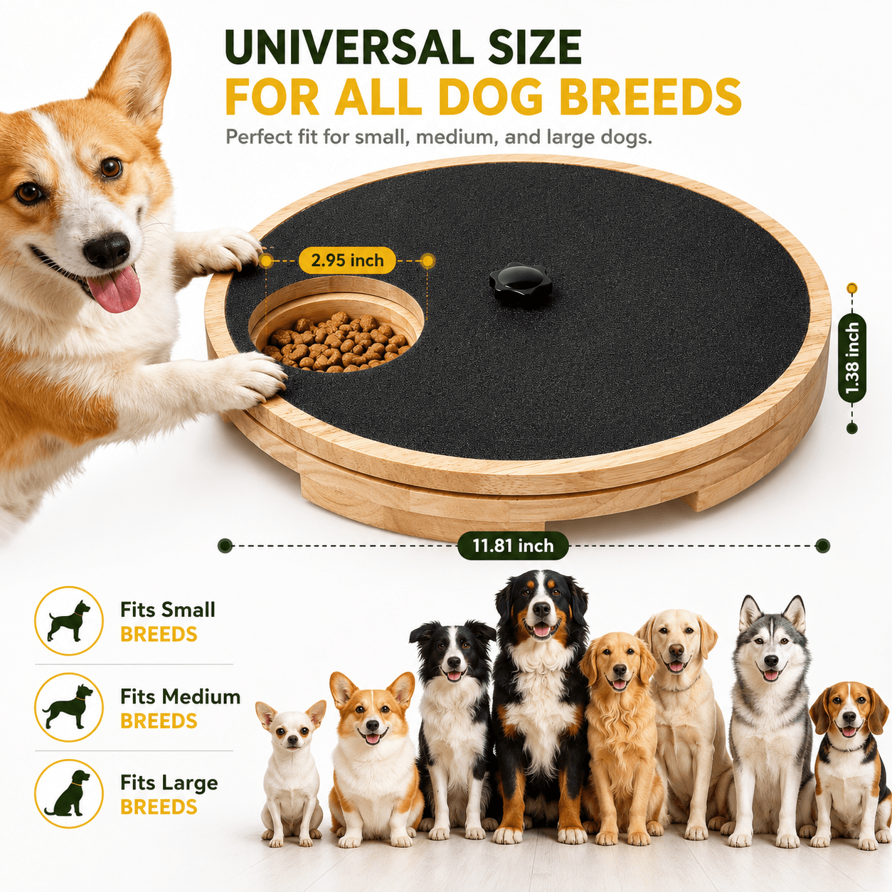 Interactive Dog Nail Scratch Board with Treat Box Fursera