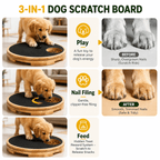 Interactive Dog Nail Scratch Board with Treat Box Fursera