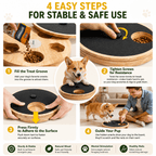 Interactive Dog Nail Scratch Board with Treat Box Fursera