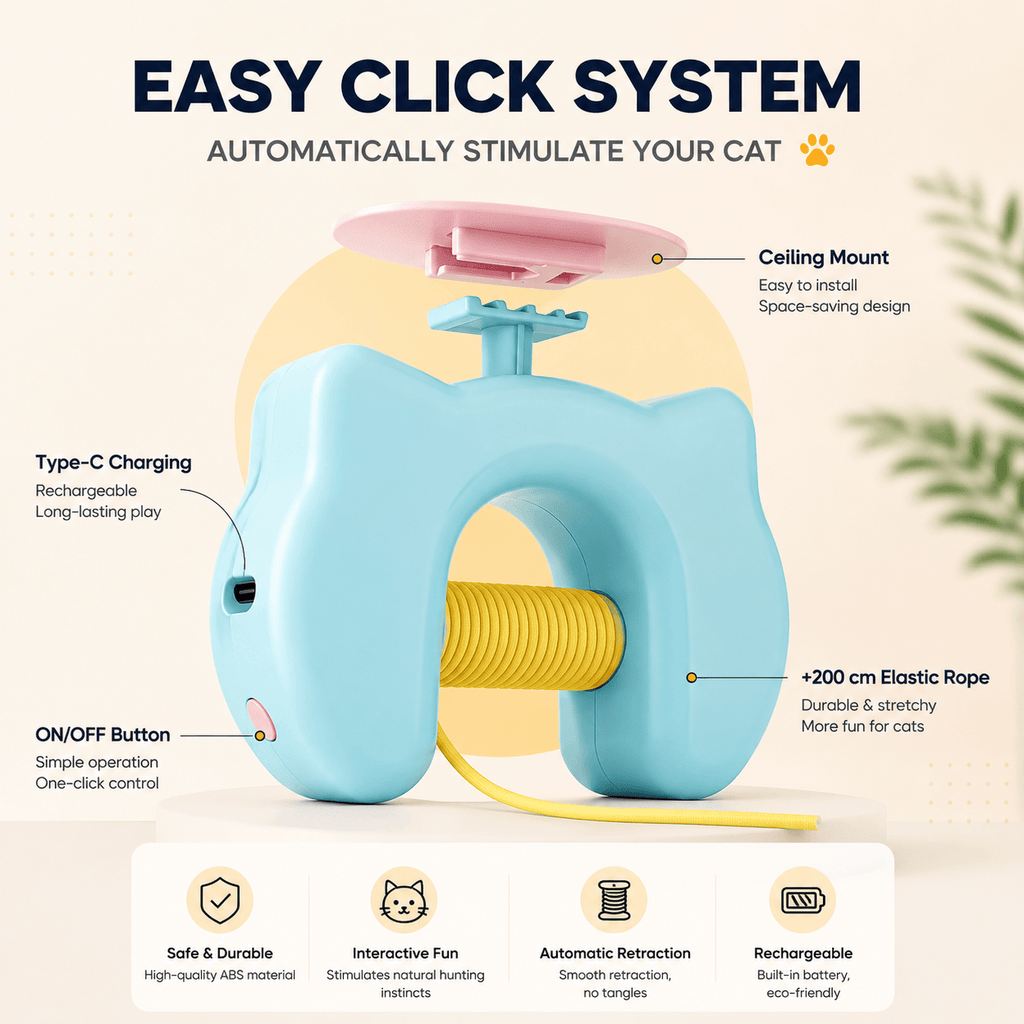 Automatic Moving Feather Cat Toy