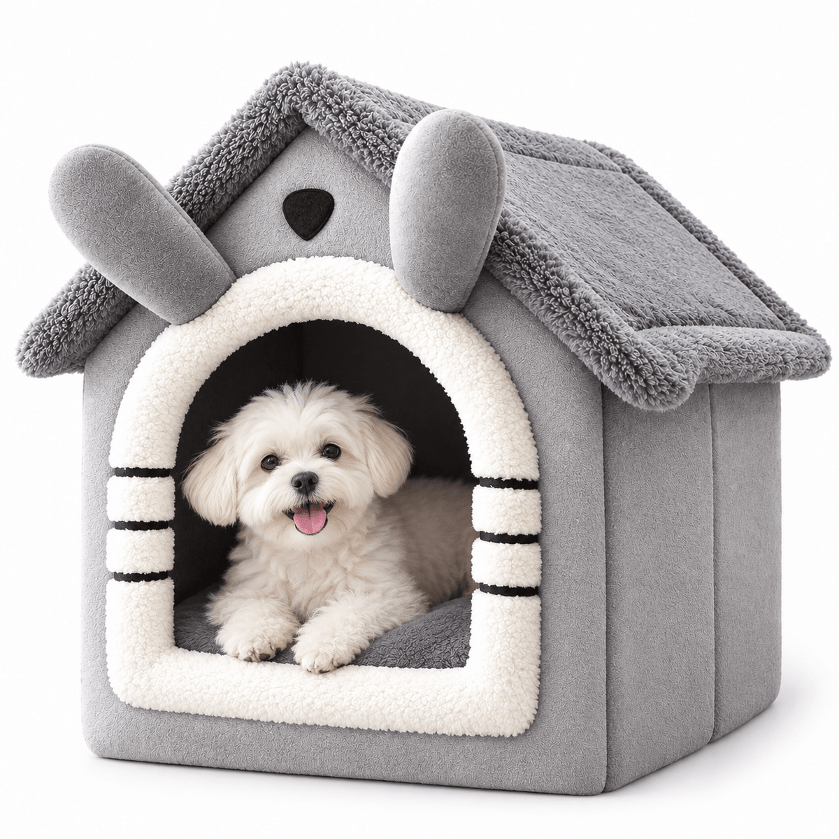 Cozy Plush Pet House – Detachable & Washable Bed for Cats & Small Dogs Fursera