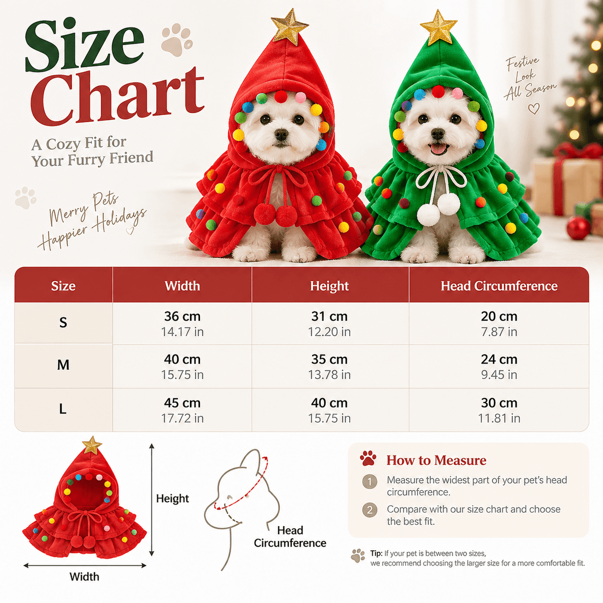 Christmas Tree Pet Costume Fursera