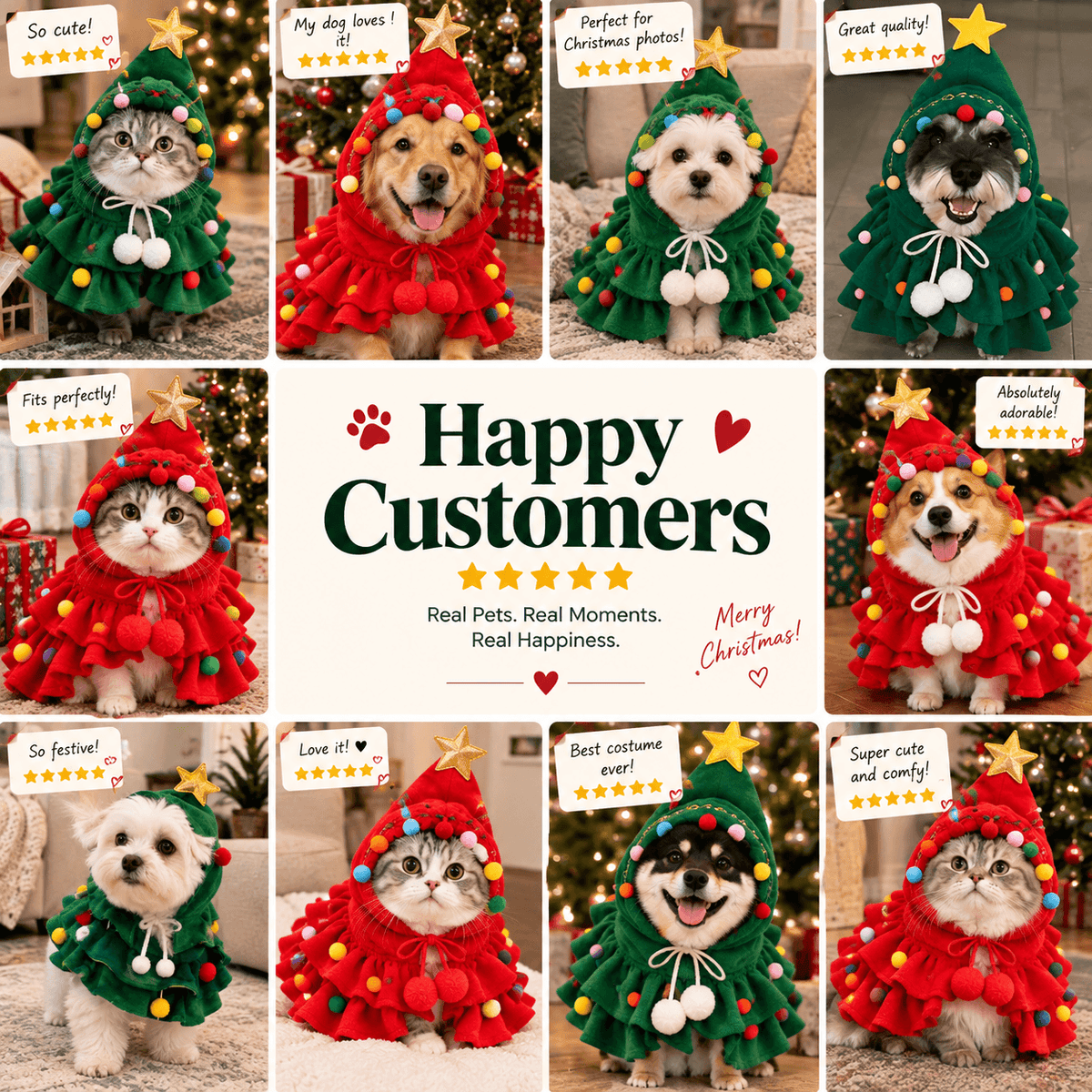 Christmas Tree Pet Costume Fursera