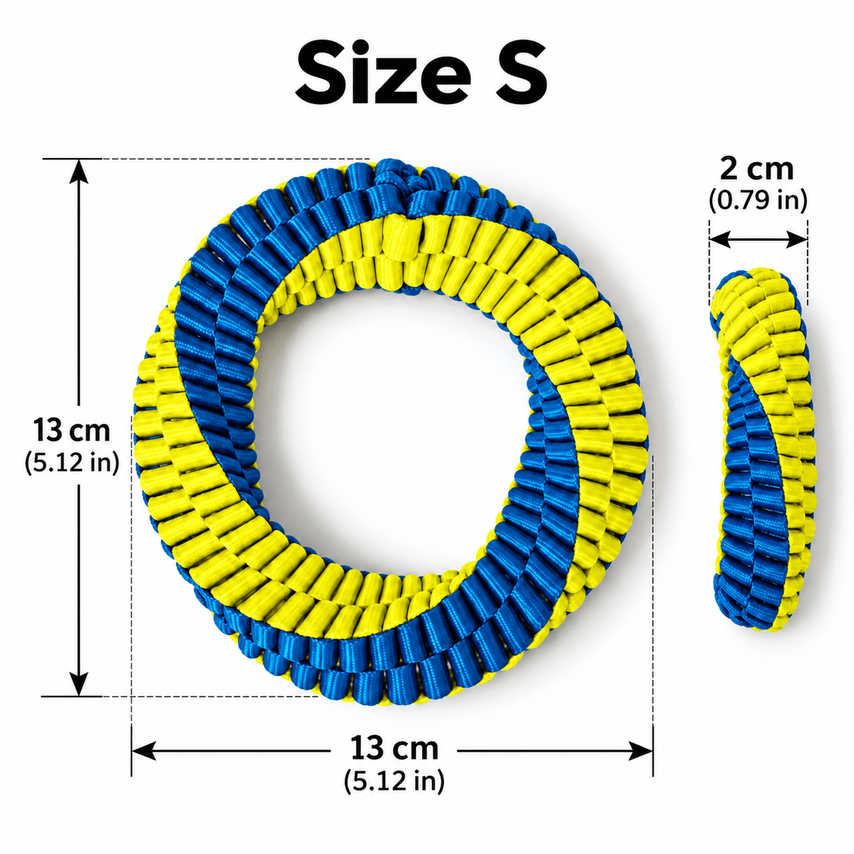 Antibacterial Braided Dog Ring Toy – Durable Chew & Tug Toy Fursera