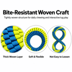 Antibacterial Braided Dog Ring Toy – Durable Chew & Tug Toy Fursera