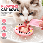 Floating Cat Water Dish – Treat-Friendly Drinking Bowl Insert Fursera