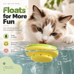 Floating Cat Water Dish – Treat-Friendly Drinking Bowl Insert Fursera