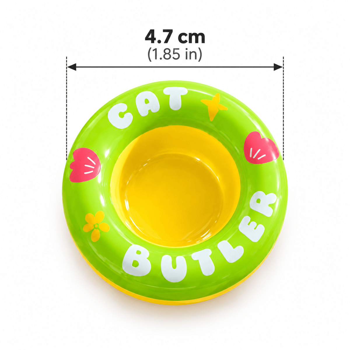 Floating Cat Water Dish – Treat-Friendly Drinking Bowl Insert Fursera