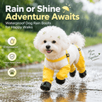 Waterproof Dog Boots with Adjustable Suspenders Fursera