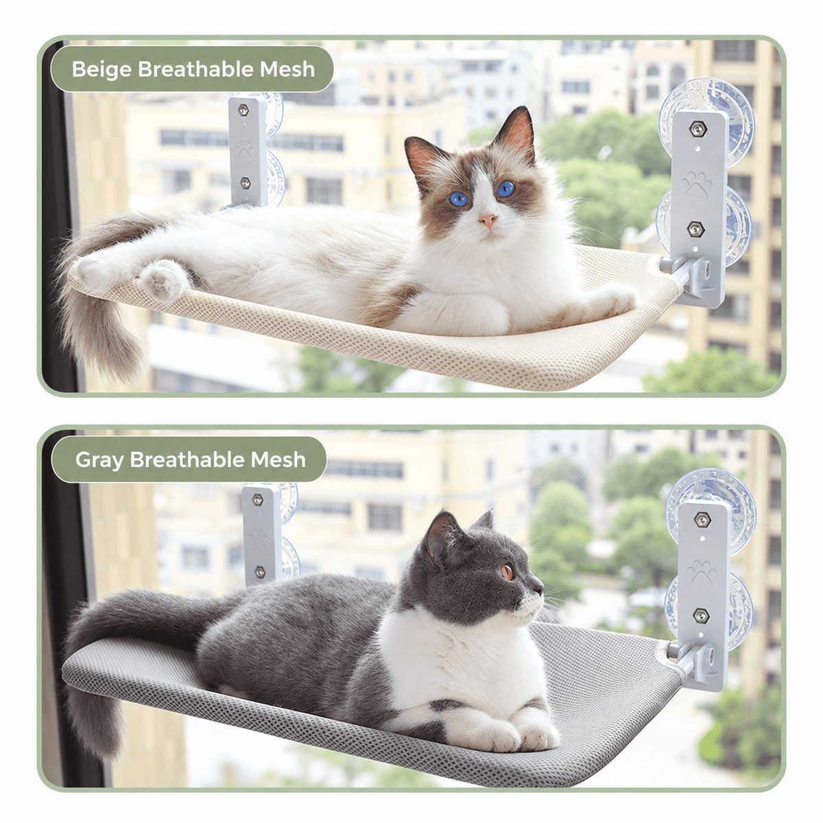 Foldable Cat Window Hammock with Suction Cups Fursera
