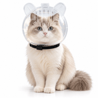 Clear Cat Grooming Muzzle – Breathable Protective Hood Fursera