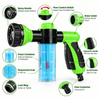 8-in-1 Dog Washing Hose Attachment with Soap Dispenser Fursera