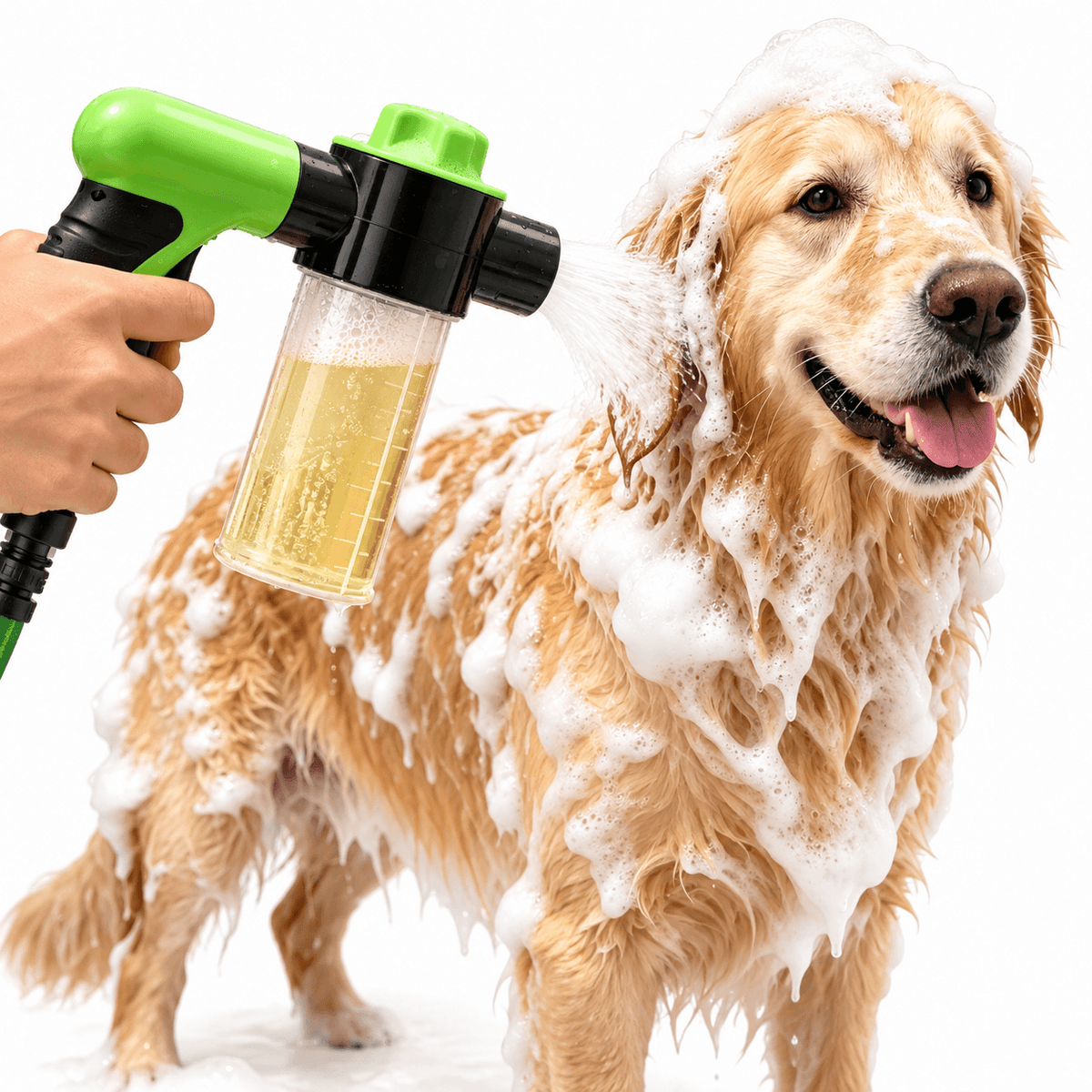 8-in-1 Dog Washing Hose Attachment with Soap Dispenser Fursera