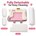 Taxi-Shaped Pet Bed for Dogs & Cats Fursera