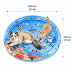 Interactive Cooling Water Play Mat for Cats