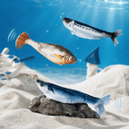 Electric Realistic Flopping Fish Cat Toys – 3 Pack